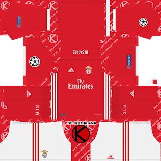 SL Benfica 2019/2020 champions league Kit - Dream League Soccer Kits