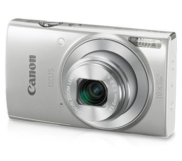 Canon IXUS 190 20MP Digital Camera with 10x Optical Zoom (Silver) with Memory Card + Camera Case 