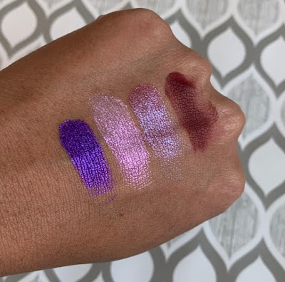 Coloured Raine x Power Eyeshadow Palette swatches on dark skin (truth, legacy, respect, and snitch) Coloured Raine x Power Eyeshadow Palette swatches on dark skin (truth, legacy, respect, and snitch)