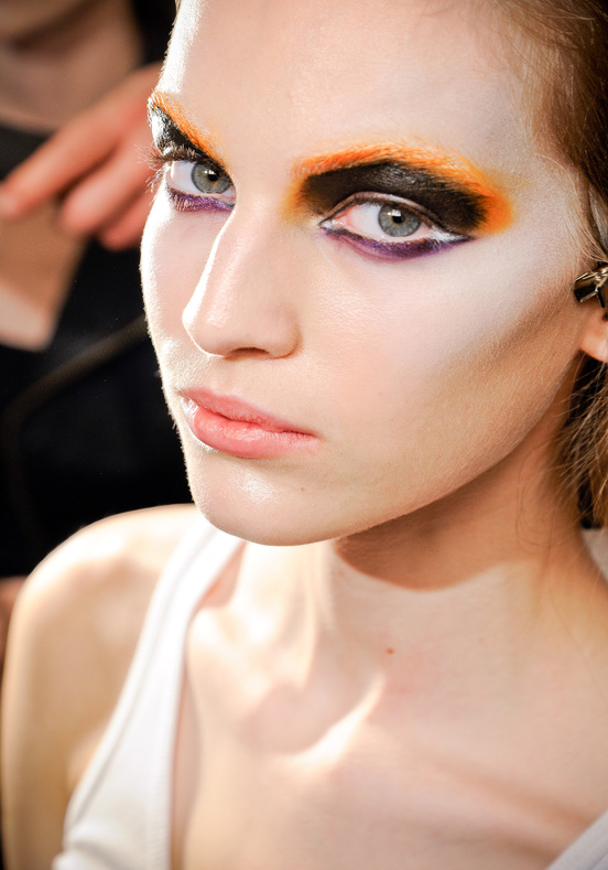 Ombre Hair & Orange Eyebrows: Prada's Autumn 2012 Beauty - The Front ...