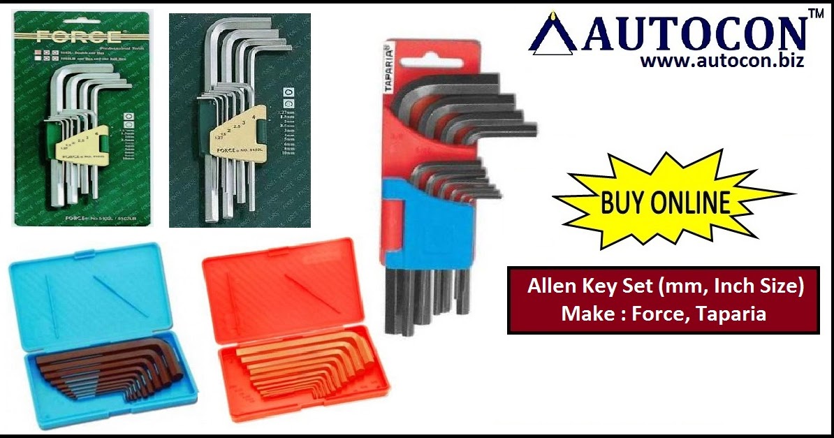 Taparia & Force make Allen Key sets