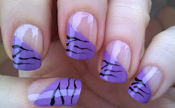 purple french nails pastel tip gradient nail tiger