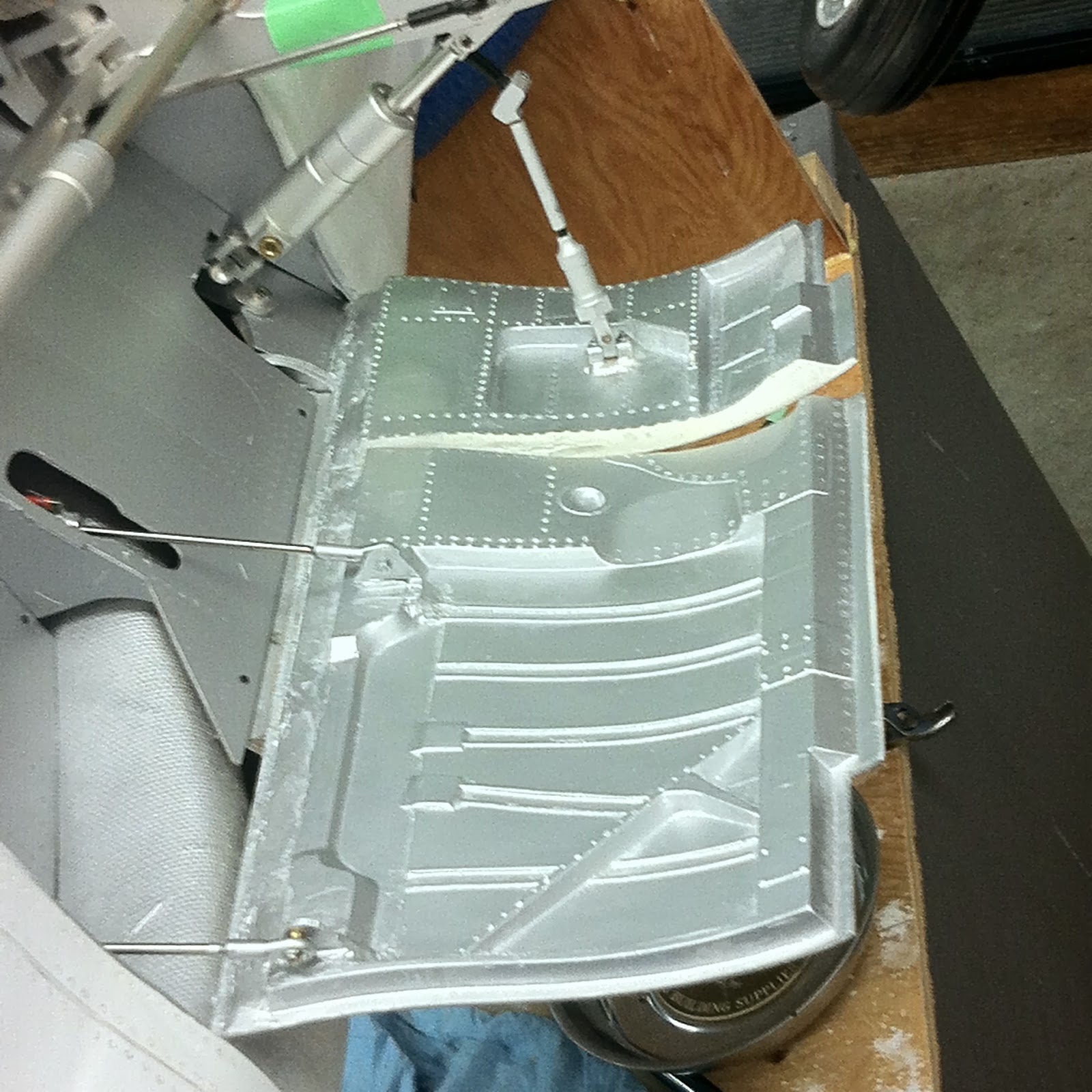 Hangar Deck Wheel Wells Painted