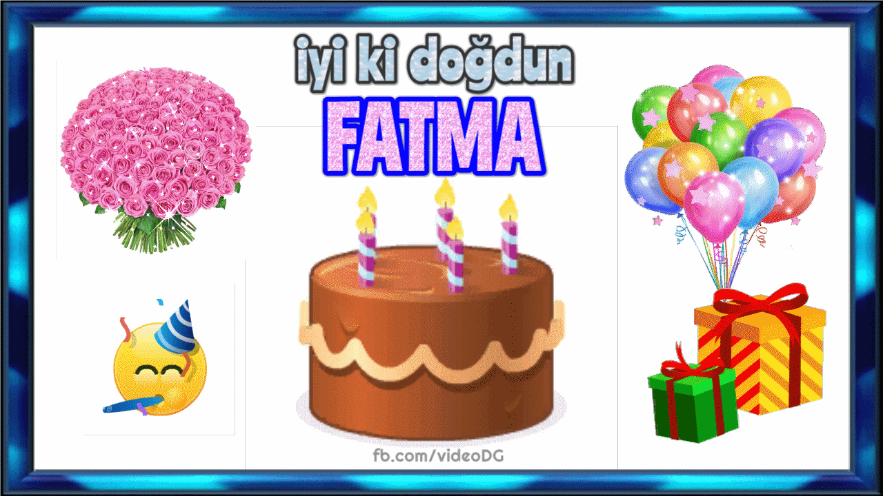 Fatma ismine özel iyi ki doğdun gif