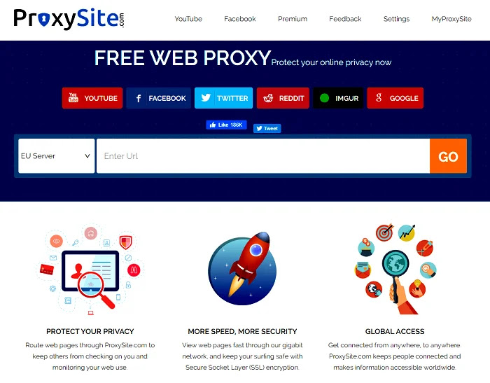 Open proxysite web