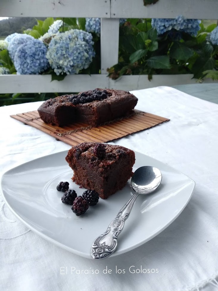 Brownie De Moras Y Harina De Algarroba
