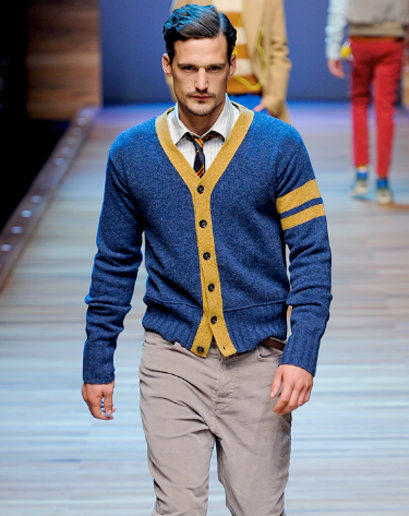 men's varsity cardigan