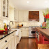 Extensive, Straightforward and Red Colored Kitchen in Texas