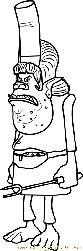 Bridget from Trolls Coloring Page Color Online - My Best Partys