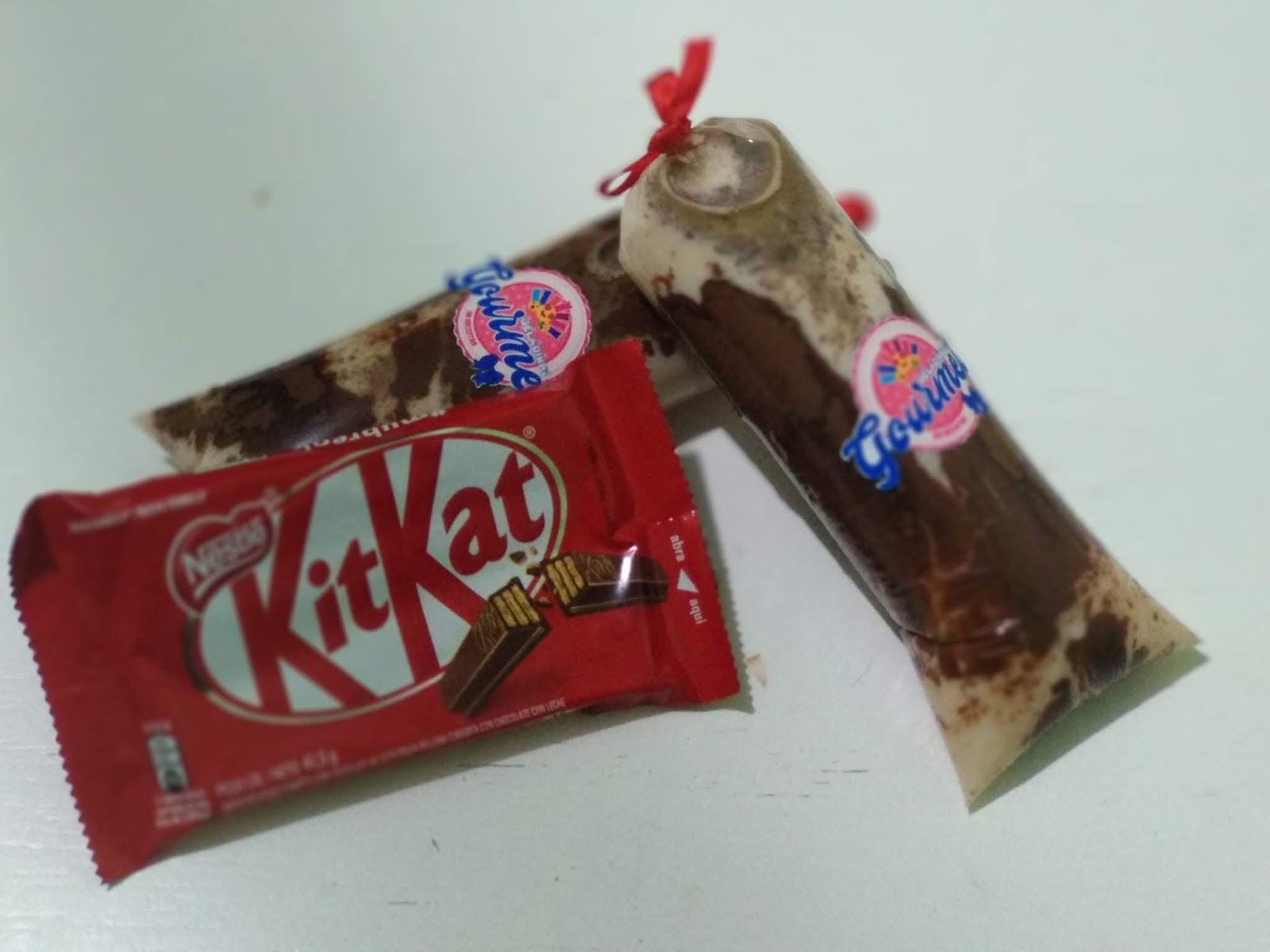 Receita de Geladinho de Kit Kat