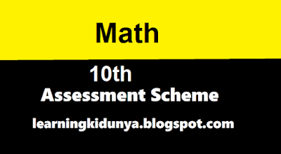 10th Math Assessment scheme 2020