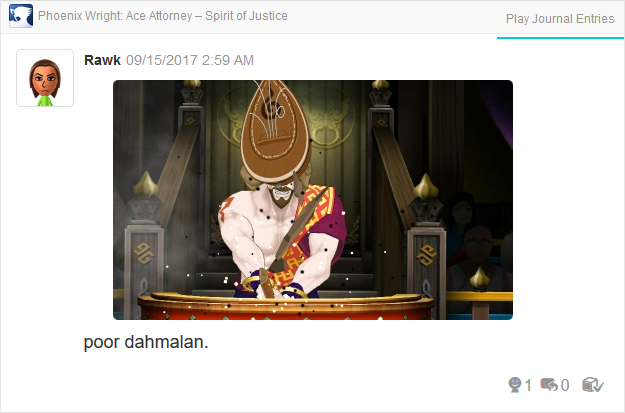 Phoenix Wright Ace Attorney Spirit of Justice Pees'lubn Andistan'dhin breakdown