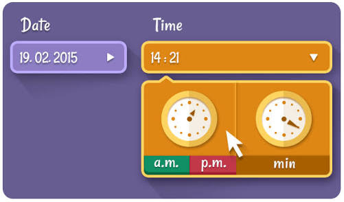 HTML5 date and time picker