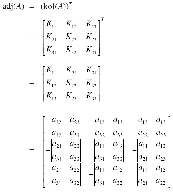Invers Matriks Contoh dan Penyelesain Matrix