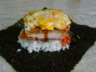 onigirazu de pollo katsu onigirazu de pollo katsu cocina japonesa gastronomia japonesa sandwich arroz sobras Tochi Ueyama Cooking papa RECETA