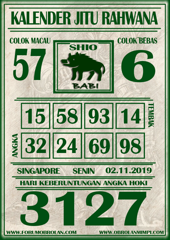 SYAIR SINGAPORE HARIAN 04122019 RAHWANA SYAIR JITU