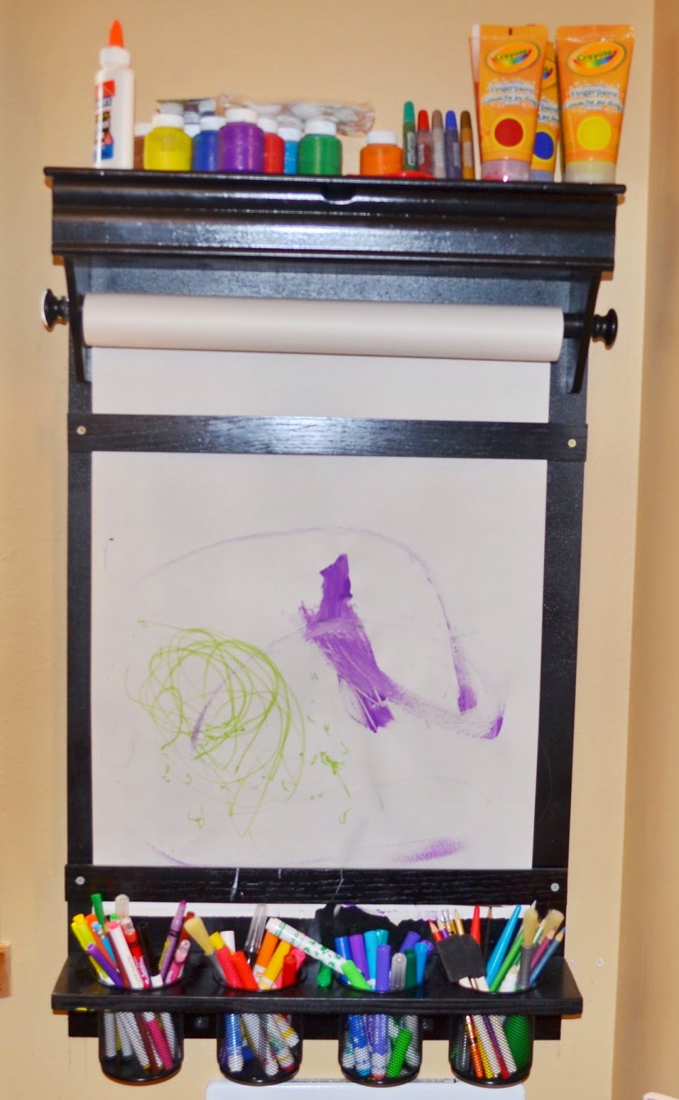 Discovering Our Way: DIY Wall Mounted Art Easel