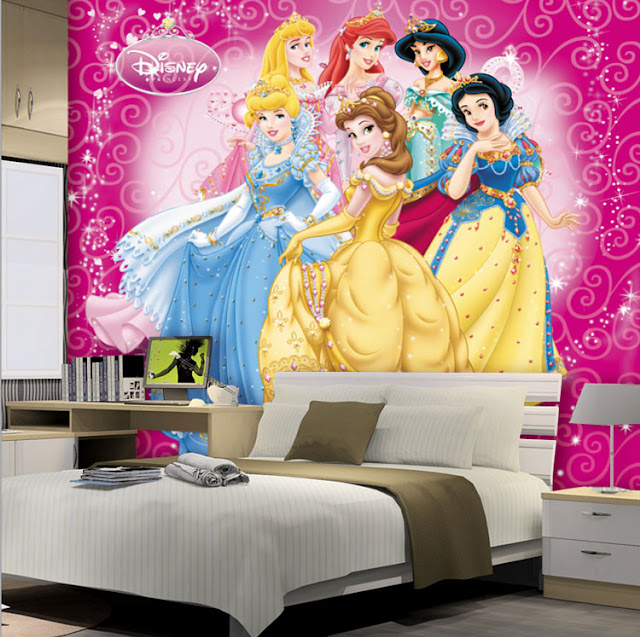 Wallmural.online: Disney princess wall mural