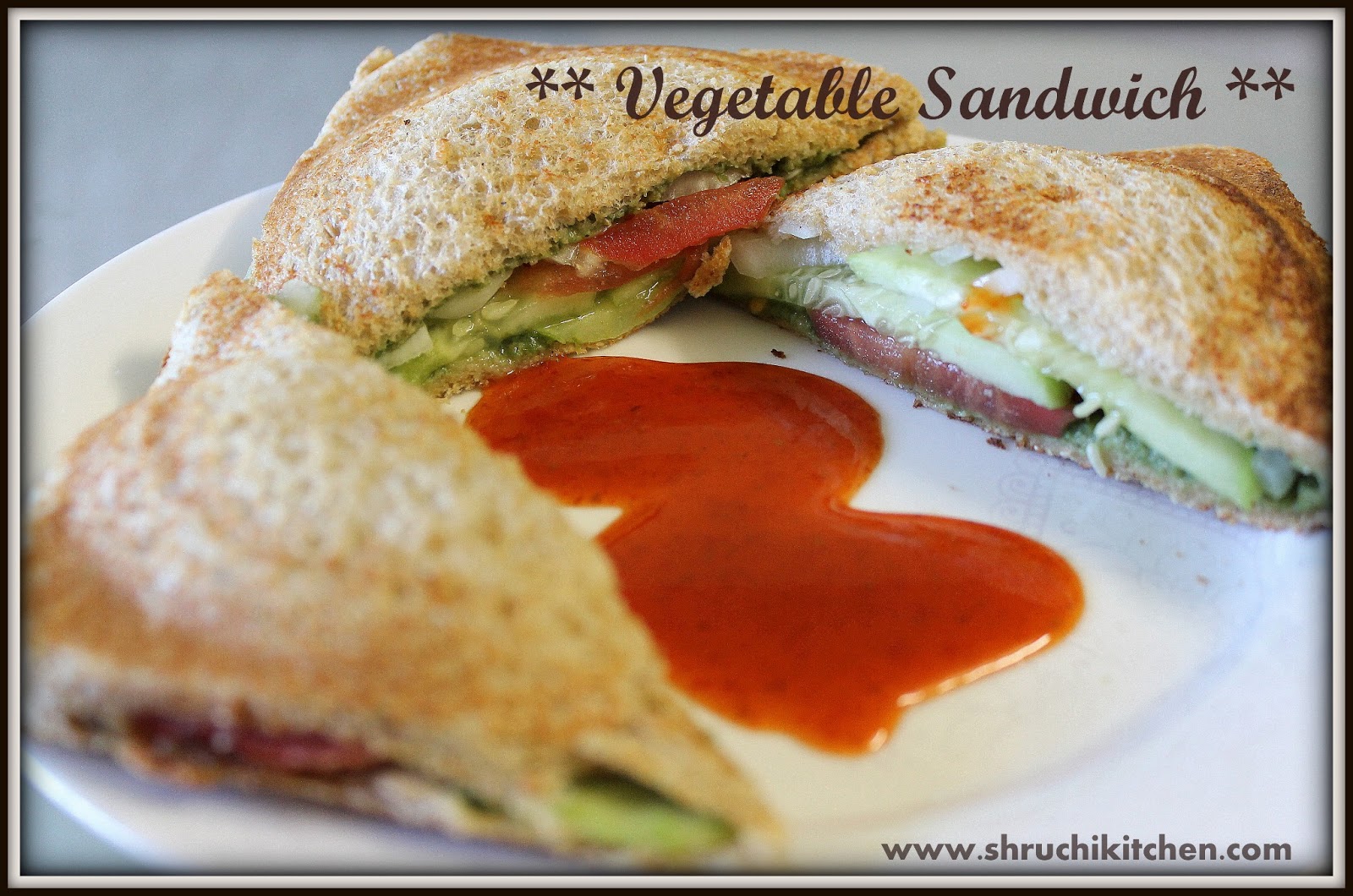 Shruchi Kitchen: Vegetable Sandwich