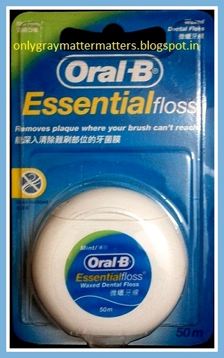 Oral B essential waxed dental floss mint review