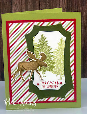 Rick Adkins, Independent Stampin' Up! Demonstrator - Merry Christmoose Card Featuring the Merry Moose Bundle Click to learn more