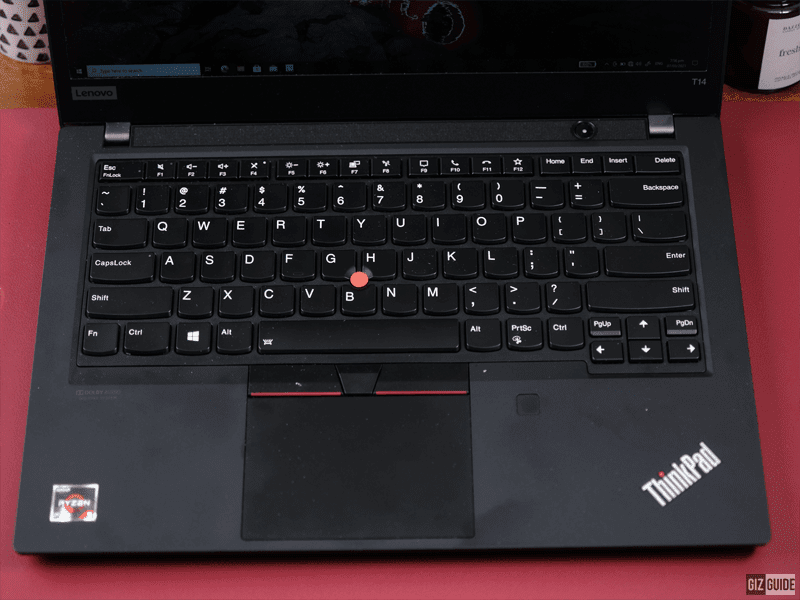 Lenovo T14's keyboard