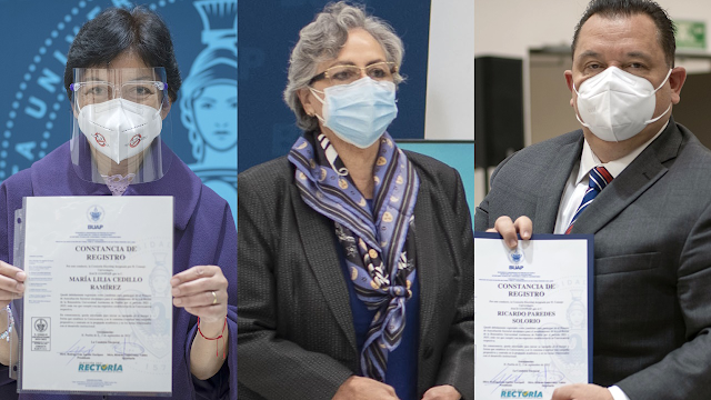 Contendrán por la Rectoría de la BUAP: Lilia Cedillo, Guadalupe Grajales y Ricardo Paredes