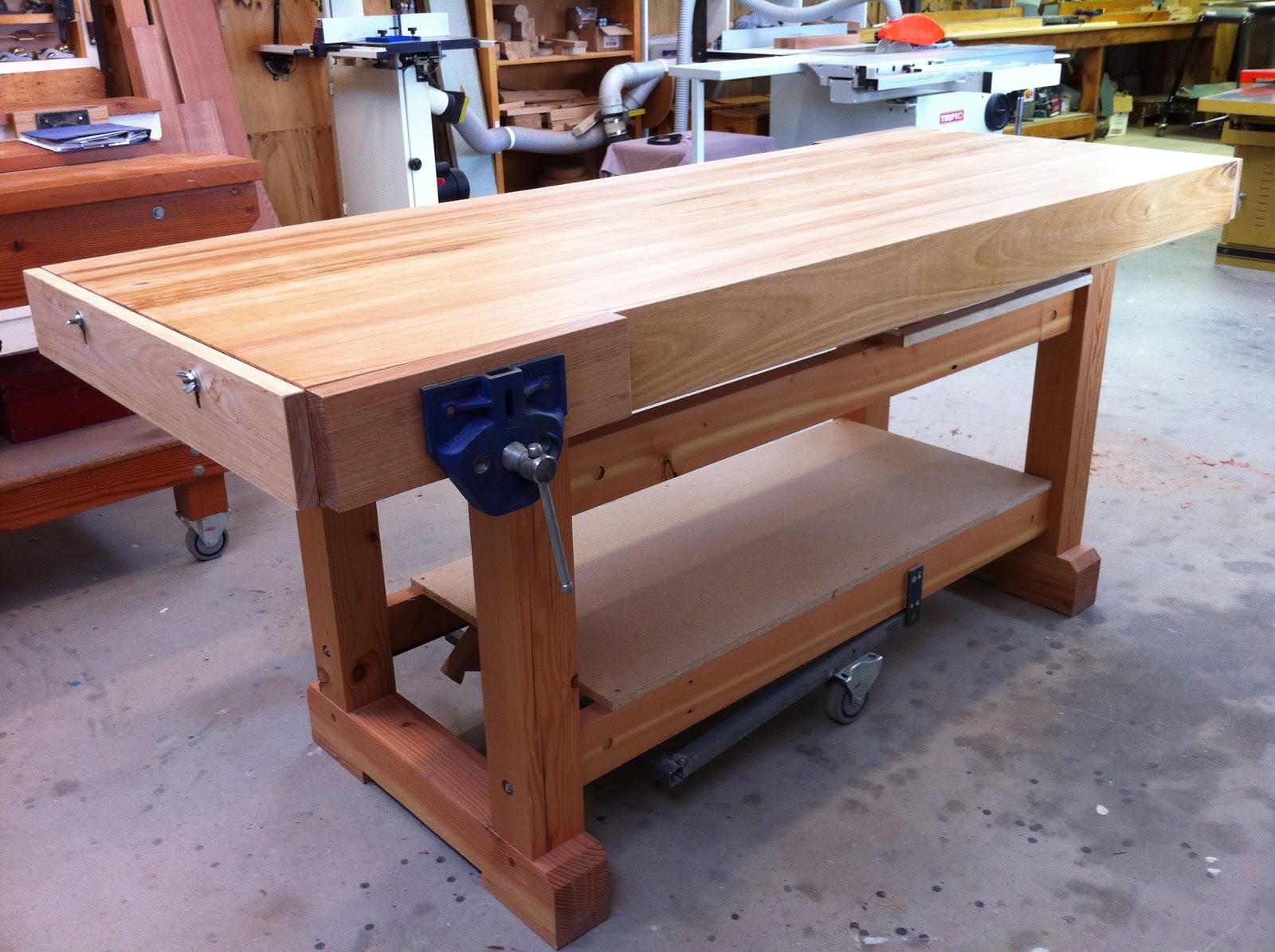 The Dovetail Joint: Work Bench - Laminated Mountain Ash Top