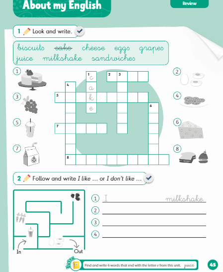 No te olvides los DeBeReS: PRIMERO INGLES HOMEWORK 16 CB 68 AB 45 LET'S