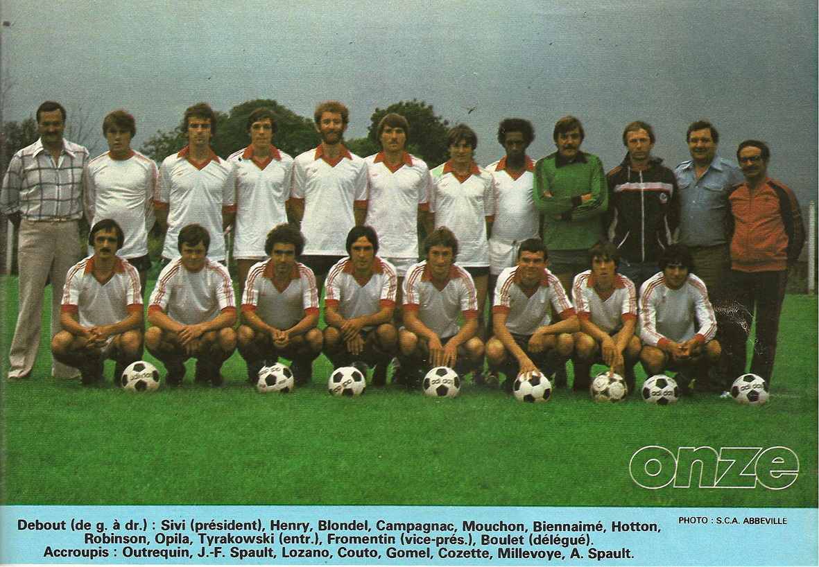 L'équipe du dimanche aprèsmidi. S.C ABBEVILLE 197980.