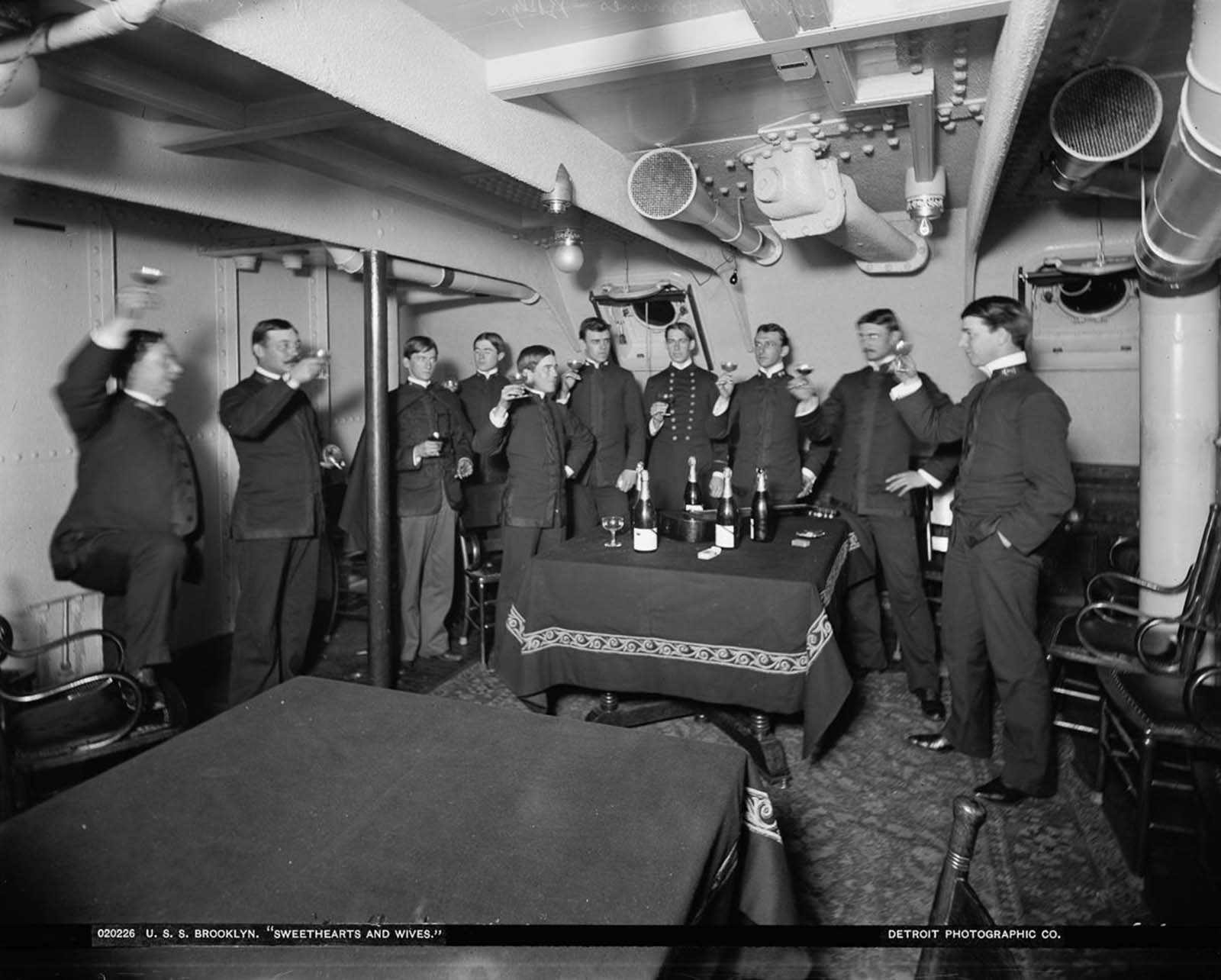 USS Brooklyn 1896 vintage photographs