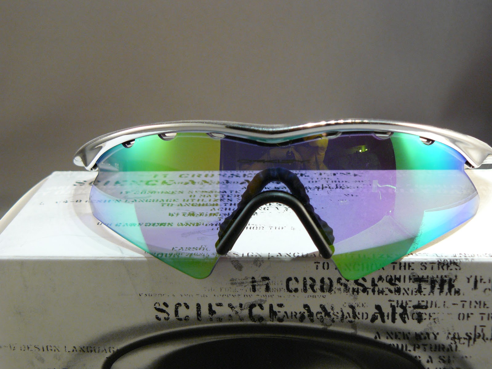 Oakleyforsale Oakley M Frame, Bright Chrome, G26 Iridium