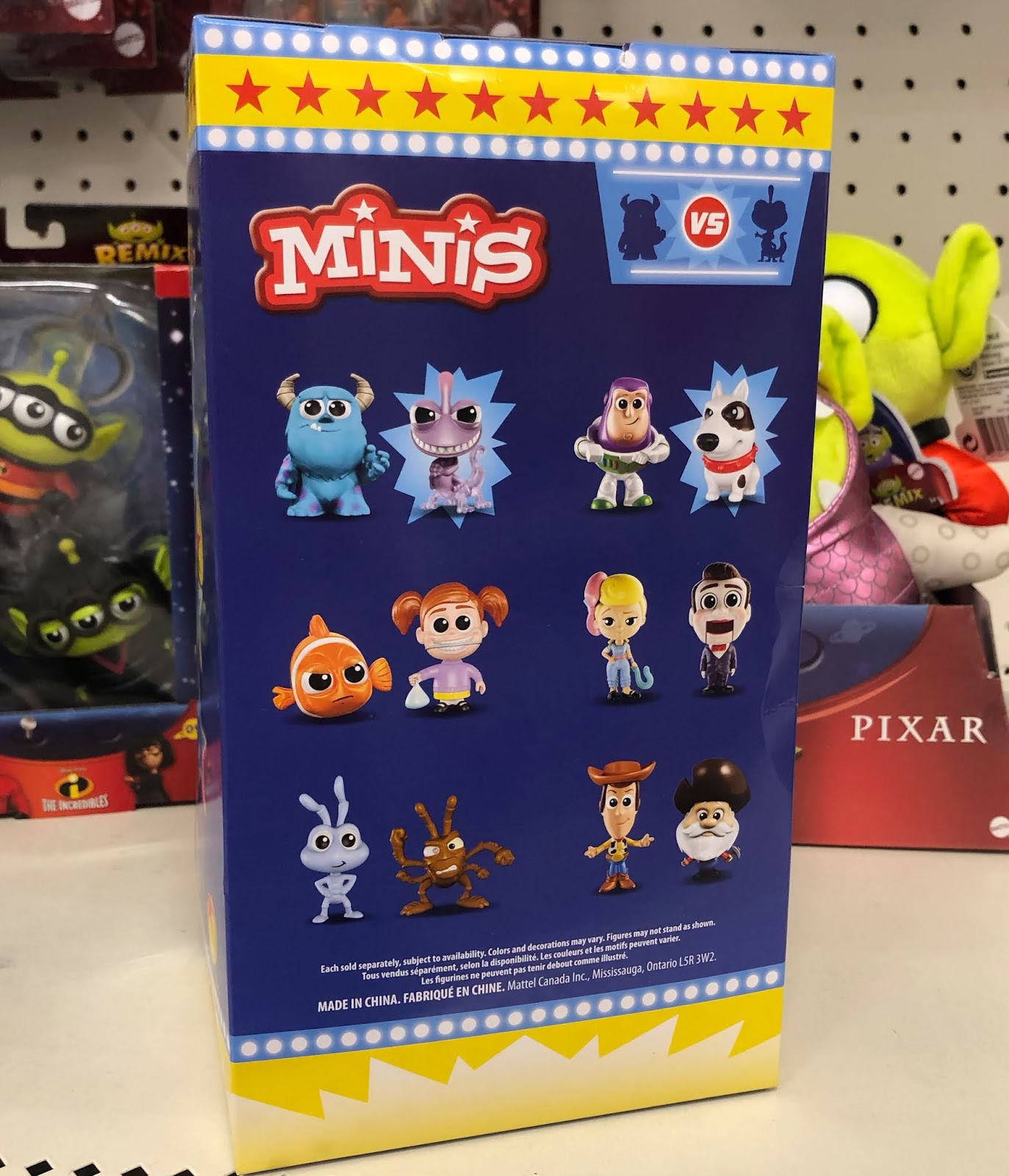 Dan the Pixar Fan: PIXAR All-Star Rivals Minis (from Mattel)—with BLIND ...
