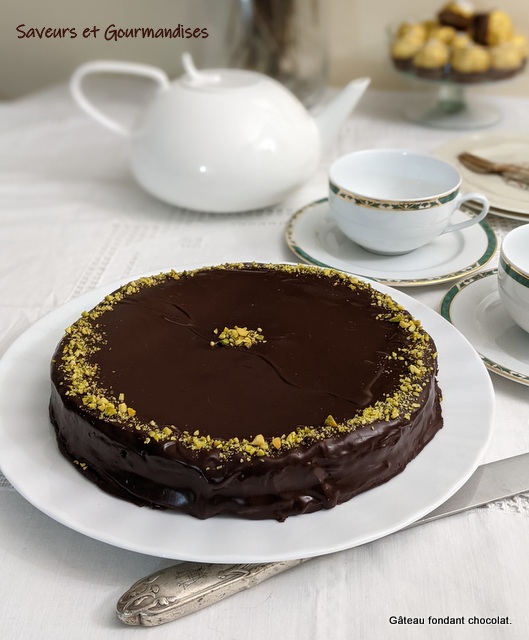 Gâteau fondant très chocolat.