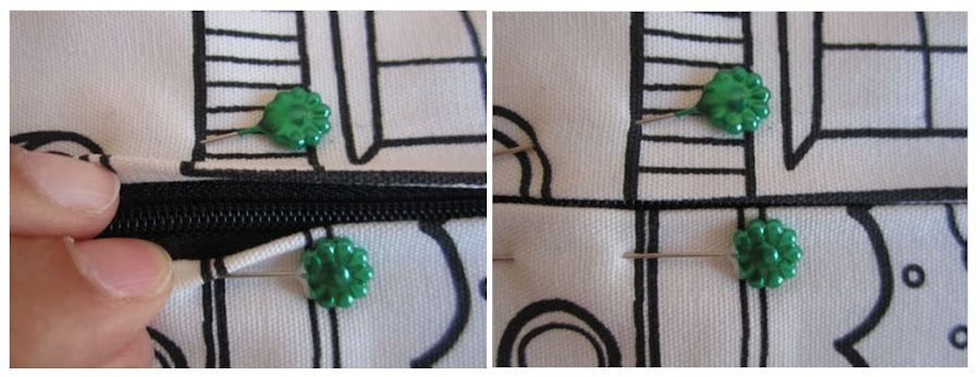 mis nancys, mis peques y yo, tutorial funda de cojin colocar cremallera alfileres