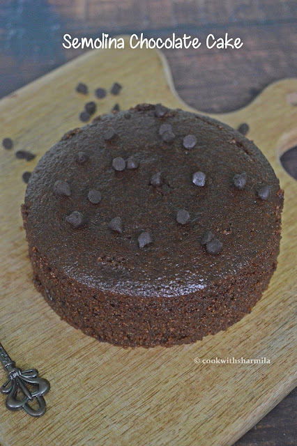 Semolina Chocolate Cake Recipe | Stove Top Cooker Chocolate Cake| No Oven Chocolate Cake with Rava