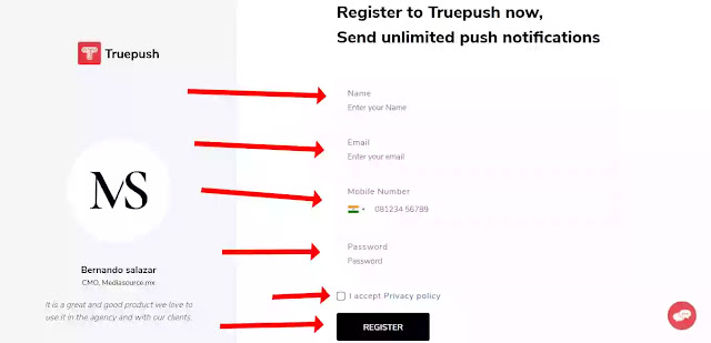 True Push Registration