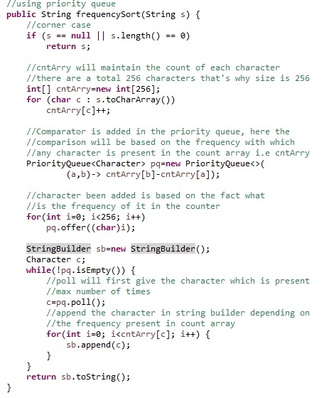 Scrutiny: #LeetCode: Sort Characters By Frequency