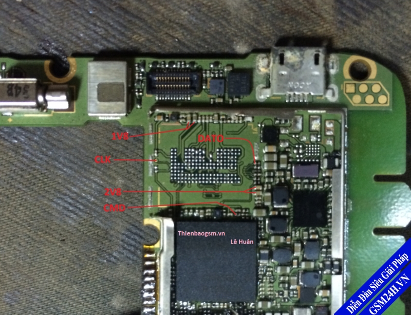 Huawei g5200000 emmc isp pinout