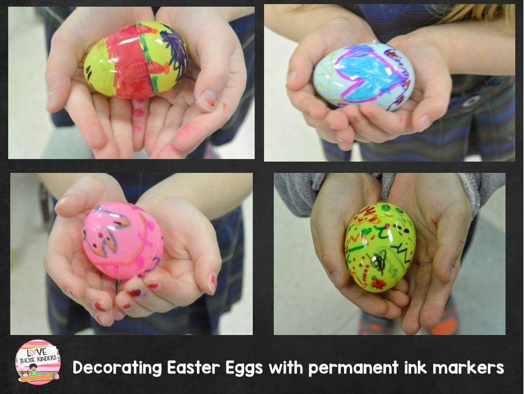 Decorating Easter Eggs with Permanent Ink Markers Pretty "egg