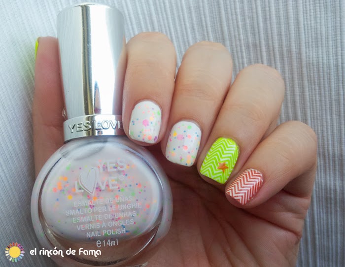 YES LOVE NEON GLITTER