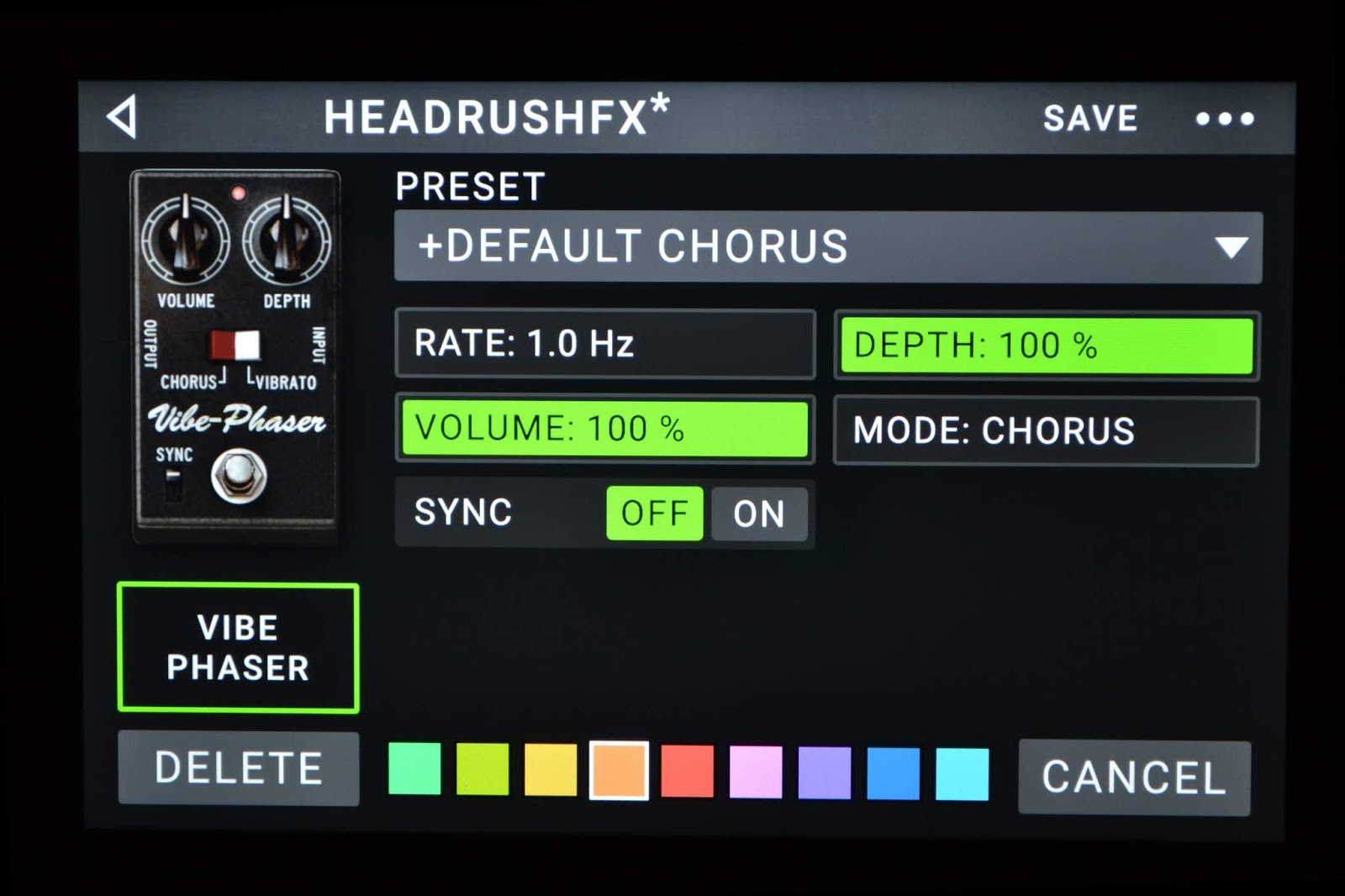 Headrush FX Vibe Phaser
