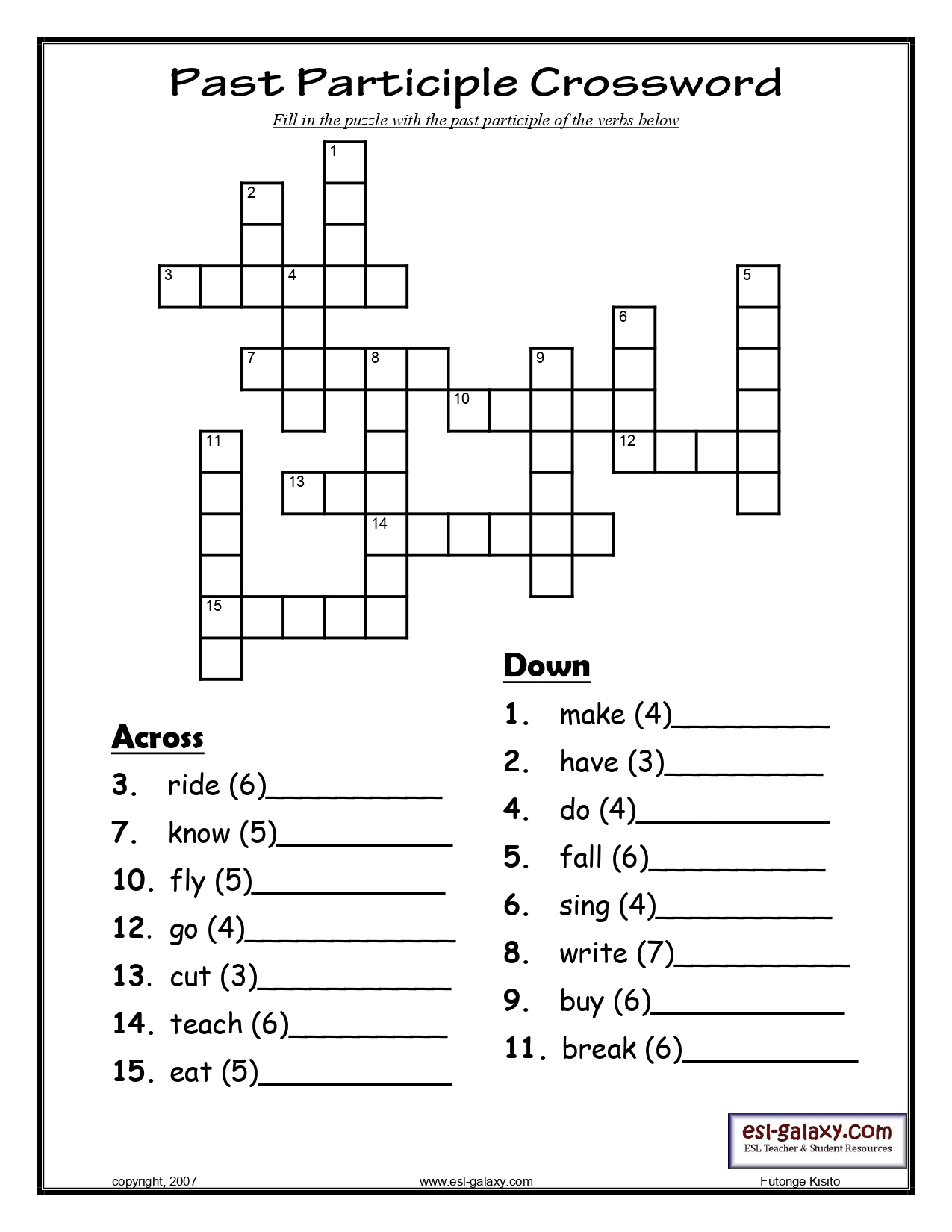 Simpler crossword