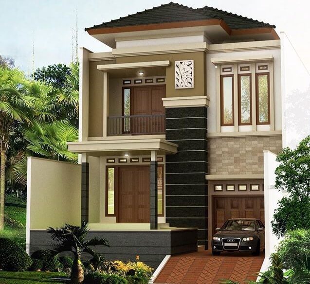 99 Contoh Gambar Desain  Rumah  Minimalis 2  Lantai  2019 