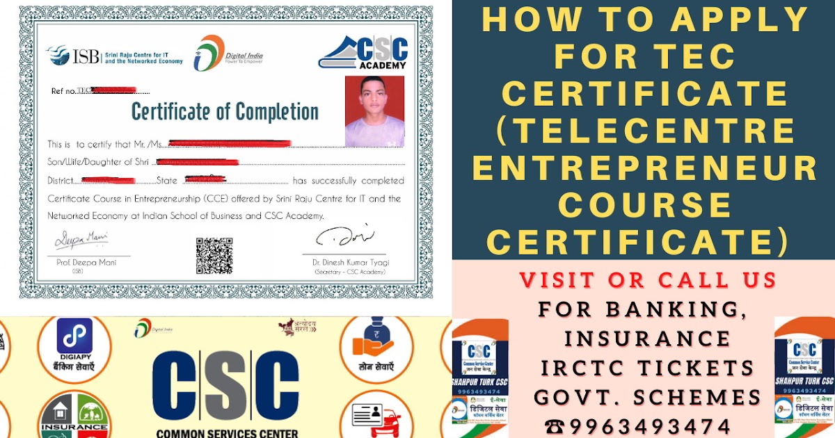 How to Apply for TEC Certificate (Telecentre Entrepreneur Course