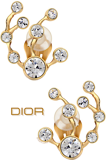 ♦Dior diamond pearl earrings #dior #jewelry #earrings #brilliantluxury