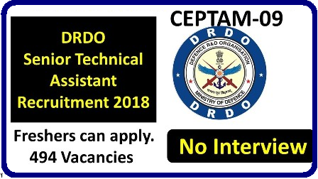 DRDO Technical Assistant Posts Recruitment 2018 Apply Online @drdo.gov.in DRDO Technical Assistant Posts Recruitment 2018 Apply Online @drdo.gov.in | DRDO Recruitment 2018 – Apply Online for 494 Senior Technical Assistant-B Posts | DRDO CEPTAM Recruitment 2018: Apply for 494 Senior Technical Assistant posts on drdo.gov.in from August 4 | DRDO CEPTAM Senior Technical Assistant ‘B’ Jobs @ drdo.gov.in | DRDO CEPTAM 2018 | DRDO CEPTAM Recruitment 2018-19 – 494 DRDO Jobs 2018 Apply Online – www.drdo.gov.in | DRDO Recruitment 2018 Apply Online 509 Job Vacancies 31 July 2018 | drdo-defence-research-and-development-organisation-recruitment-DRDO-MINISTRY-OF-DEFENCE-GOVERNMENT-OF-INDIA-STA-B-Senior-Technical-Assistant-apply-online-apply-online/2018/07/drdo-defence-research-and-development-organisation-recruitment-DRDO-MINISTRY-OF-DEFENCE-GOVERNMENT-OF-INDIA-STA-B-Senior-Technical-Assistant-apply-online--apply-online.html