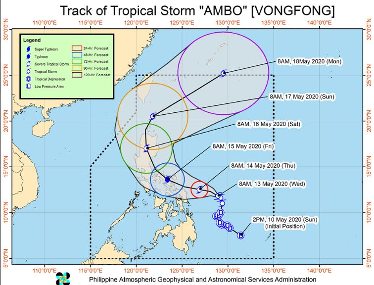 'Bagyong Ambo' PAGASA weather update May 13, 2020