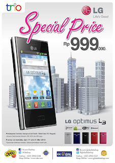 Harga Spesial LG Optimus L3 E400 Rp 999.000