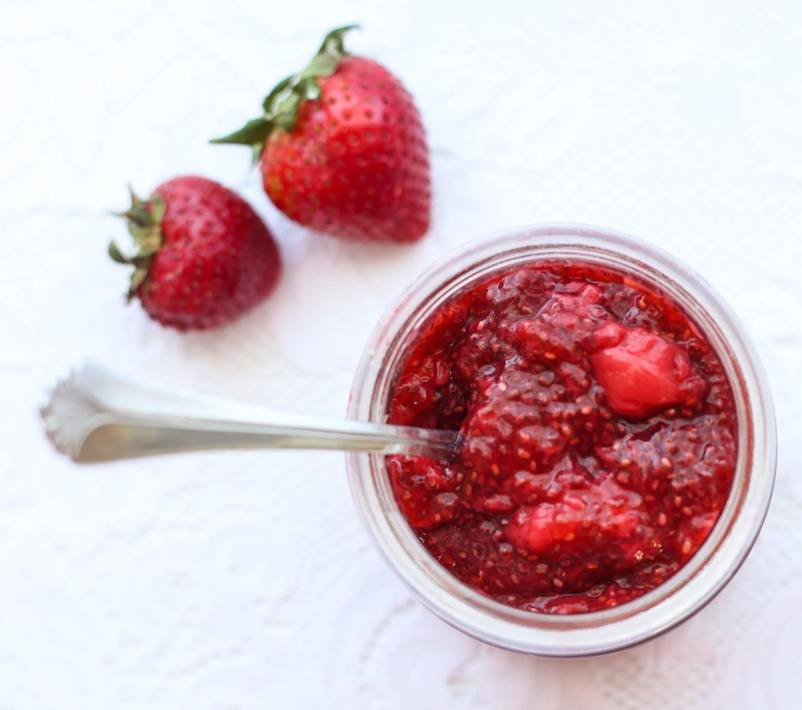 Where Your Treasure Is No Sugar Strawberry Chia Jam